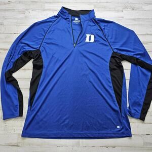 Duke Blue Devils LG 1/4 Zip Lightweight Pullover Jacket Golf Casual Gameday